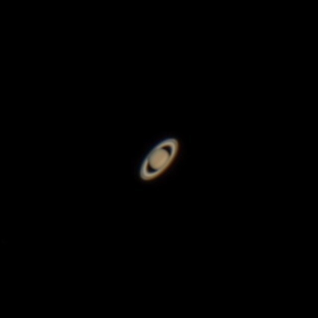 Saturn with its rings and the Cassini division